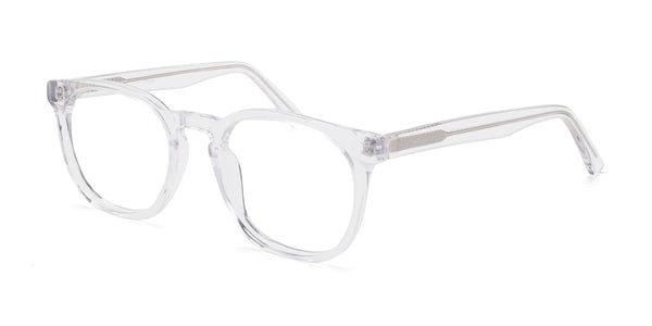 peace square purple eyeglasses frames angled view