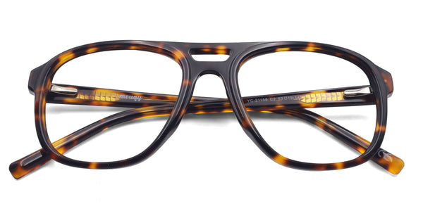 ray aviator tortoise eyeglasses frames top view