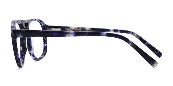 ray aviator blue eyeglasses frames side view