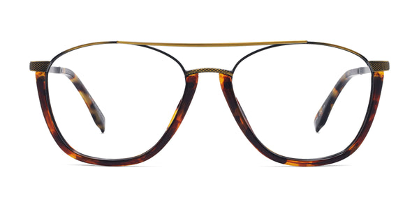 riviera aviator tortoise eyeglasses frames front view
