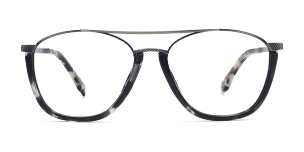 riviera aviator gray eyeglasses frames front view
