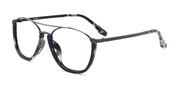 riviera aviator gray eyeglasses frames angled view