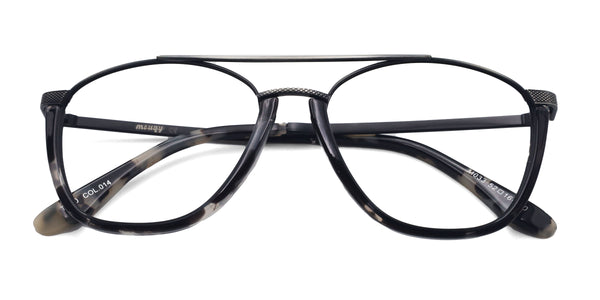 riviera aviator gray eyeglasses frames top view