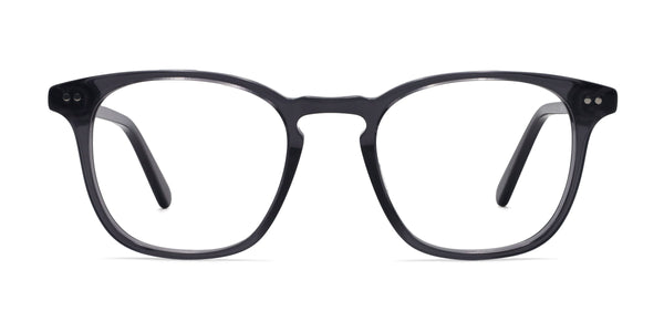 rubicon square gray eyeglasses frames front view