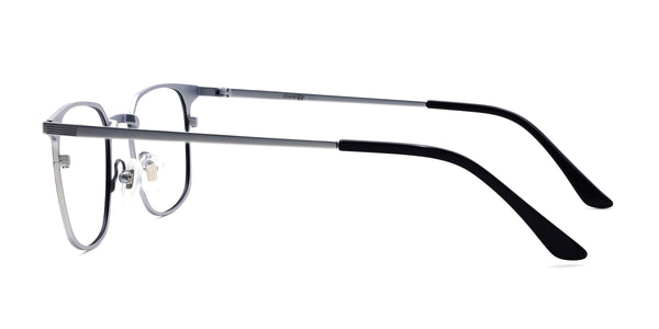 serenity rectangle black eyeglasses frames side view