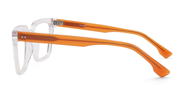suesy square clear eyeglasses frames side view