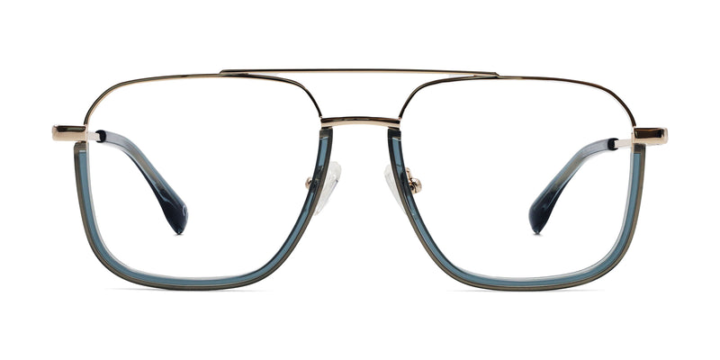 tam aviator gray eyeglasses frames front view