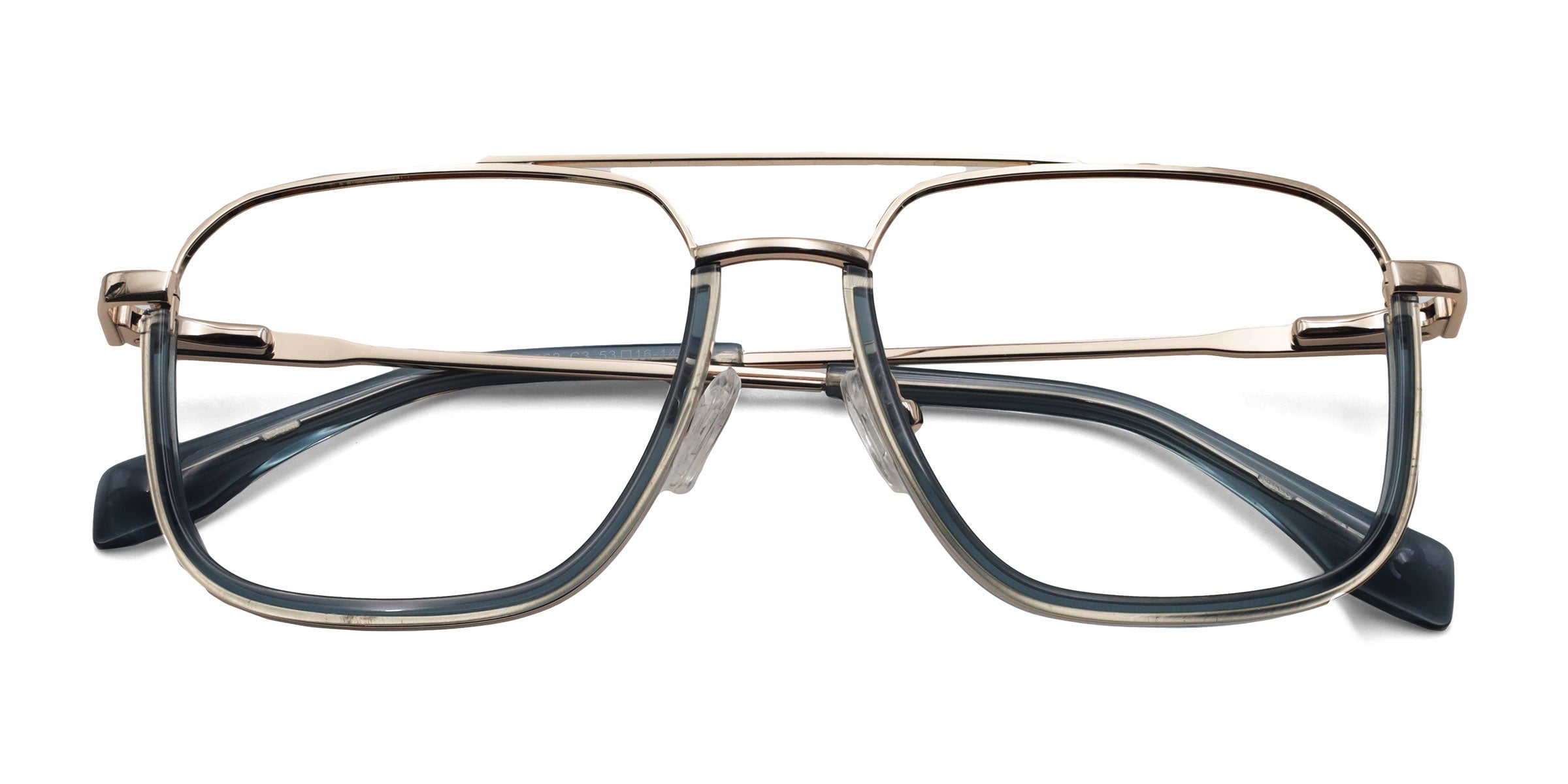 tam aviator gray eyeglasses frames top view