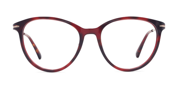 twinkle oval tortoise eyeglasses frames front view