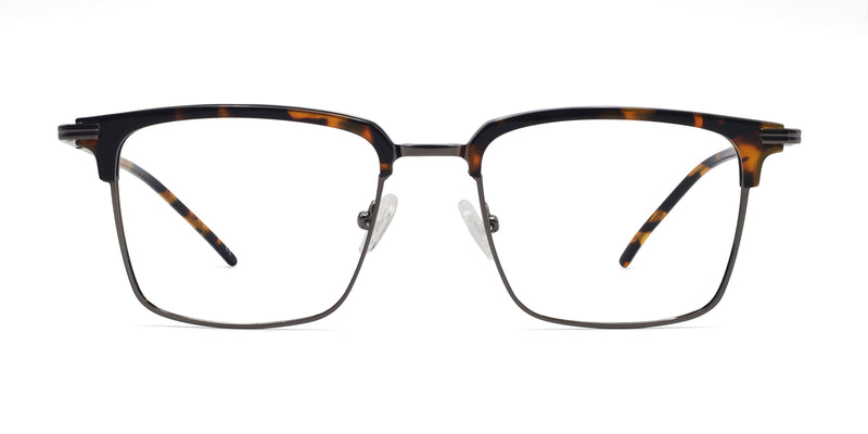 uplift browline tortoise eyeglasses frames front view