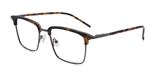 uplift browline tortoise eyeglasses frames angled view