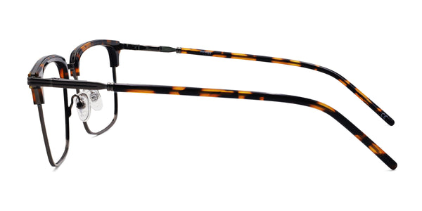 uplift browline tortoise eyeglasses frames side view