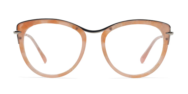 whistle cat eye pink eyeglasses frames front view