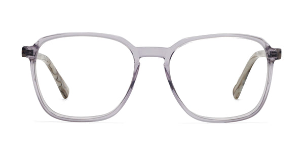winner rectangle purple eyeglasses frames front view