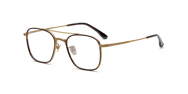 neat glossy tortoiseshell eyeglasses frames angled view