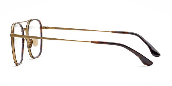 neat glossy tortoiseshell eyeglasses frames side view