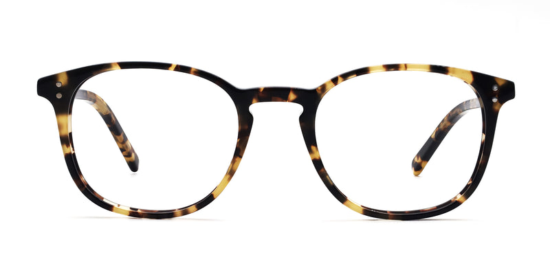 abel square tortoise eyeglasses frames front view