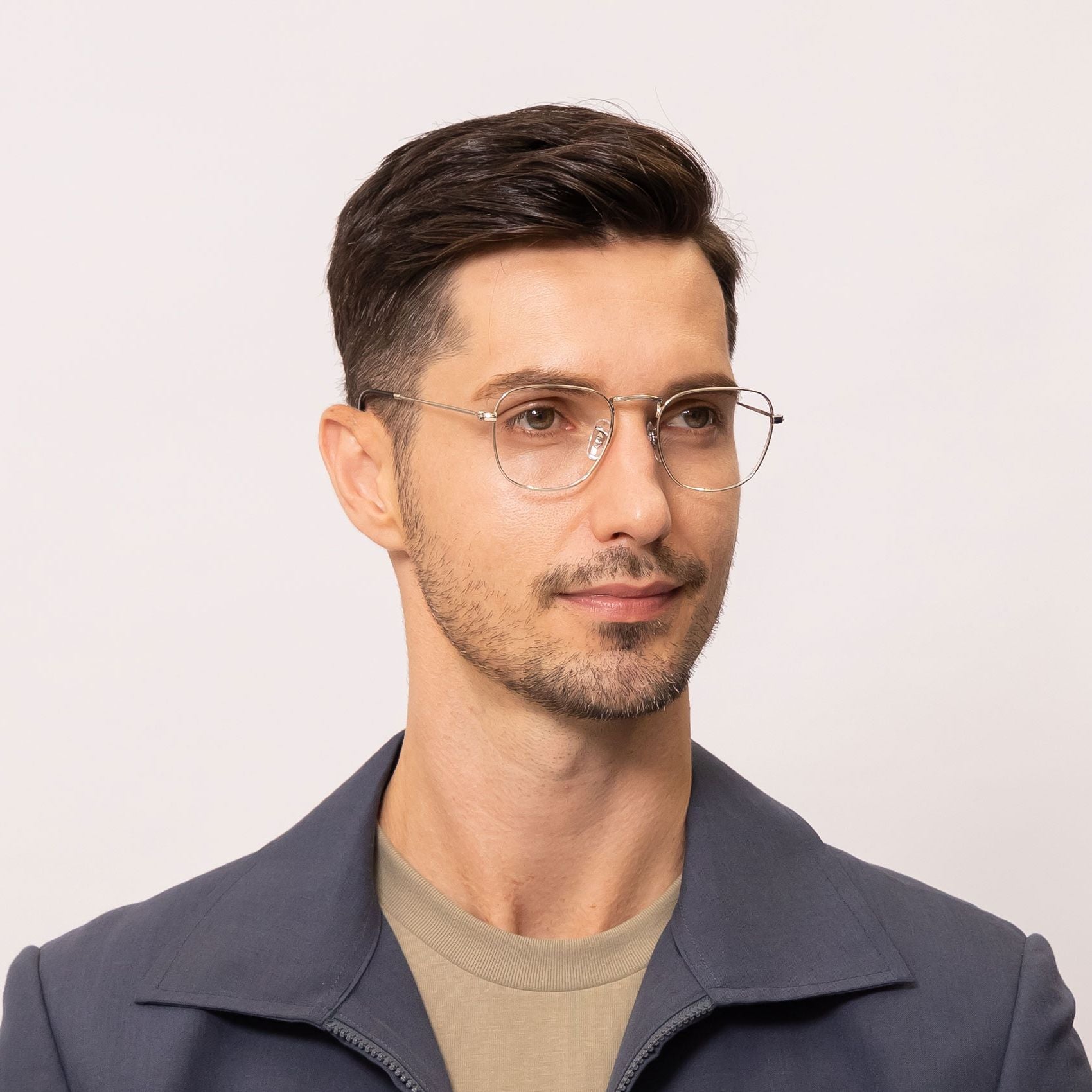 Silver glasses sales frames mens