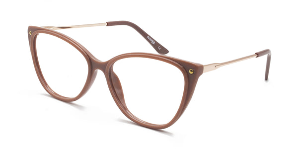 admire cat eye pink eyeglasses frames angled view