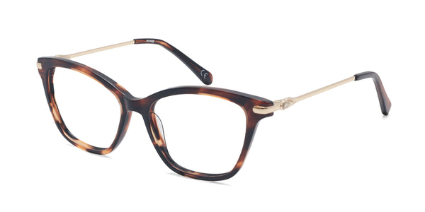 alice cat eye tortoise eyeglasses frames angled view