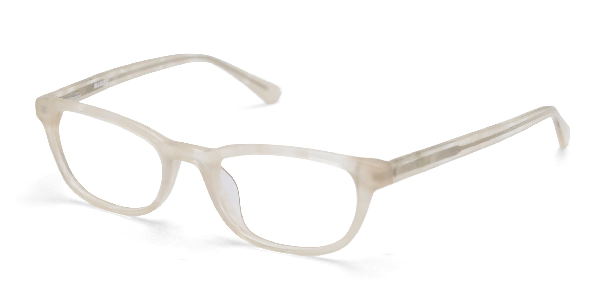 Ally Rectangle Yellow eyeglasses frames angled view