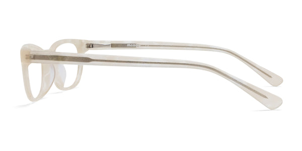 ally rectangle yellow eyeglasses frames side view