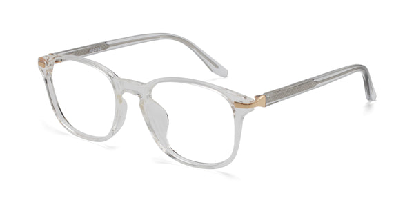 altrist square transparent eyeglasses frames angled view