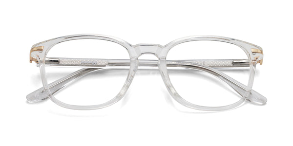 altrist square transparent eyeglasses frames top view