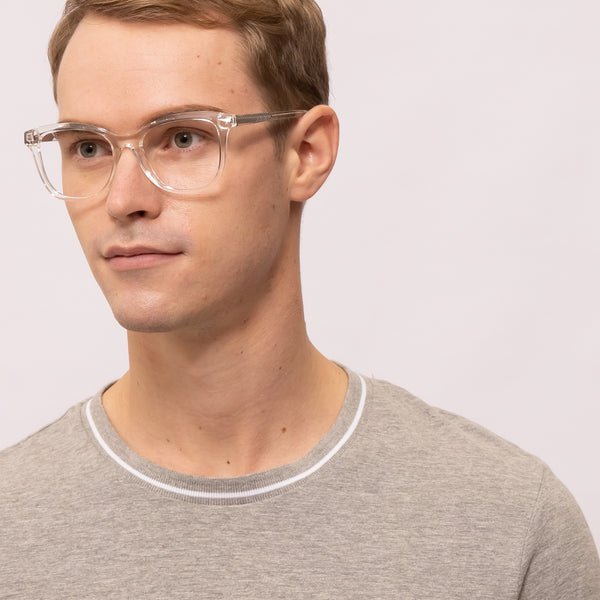 altrist square transparent eyeglasses frames for men angled view