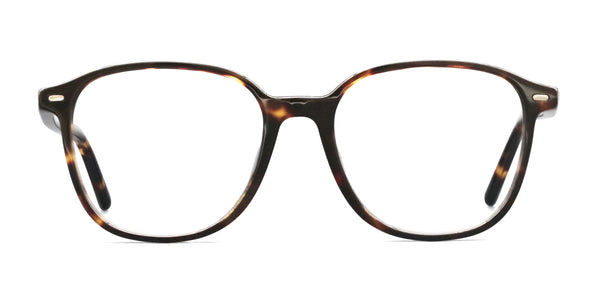 anonymous square tortoise eyeglasses frames front view