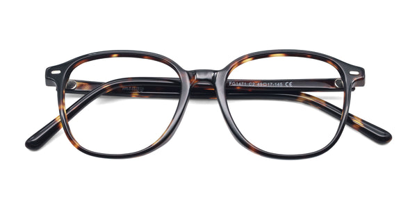 anonymous square tortoise eyeglasses frames top view