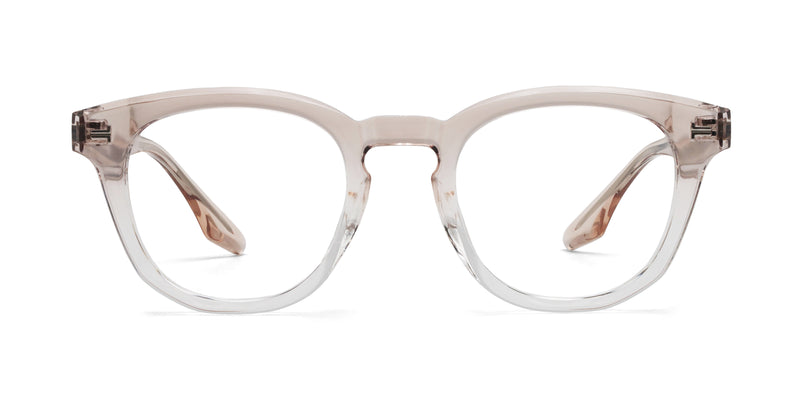 apple square gradient pink eyeglasses frames front view