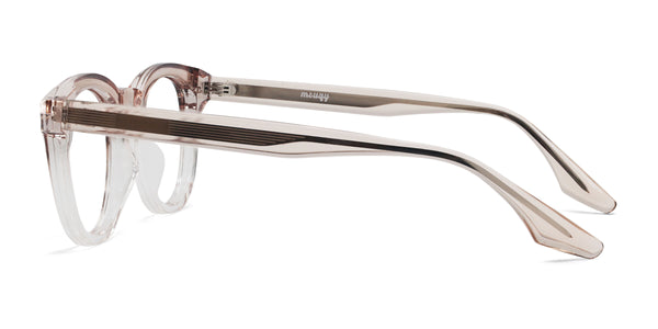 apple square gradient pink eyeglasses frames side view