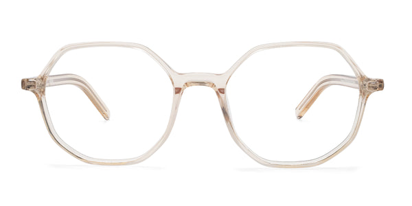 begonia geometric pink eyeglasses frames front view