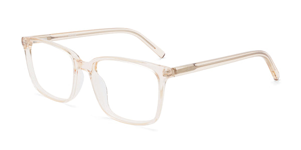 botree rectangle pink eyeglasses frames angled view