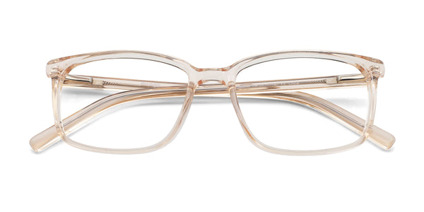 botree rectangle pink eyeglasses frames top view