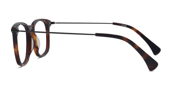 bravo square tortoise eyeglasses frames side view