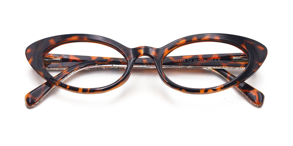 candid cat eye tortoise eyeglasses frames top view
