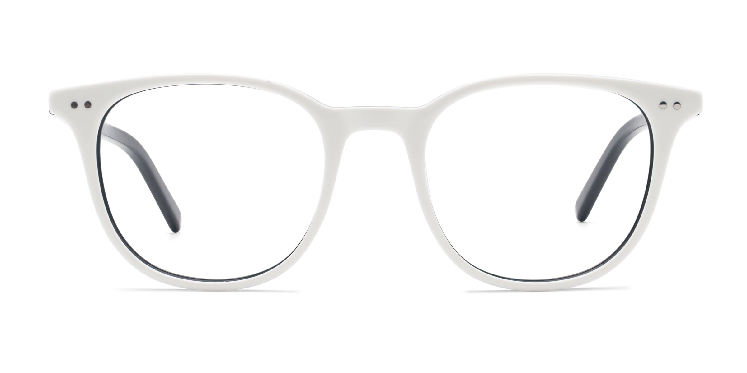 Translucent Gray Thick Geek-Chic Acetate Geometric Blue Light Glasses