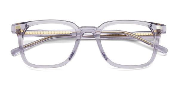 cherish square purple eyeglasses frames top view