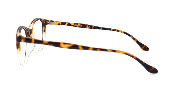 cherry oval two tone tortoise eyeglasses frames side view