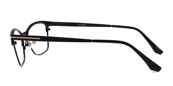 cindy cat eye black eyeglasses frames side view