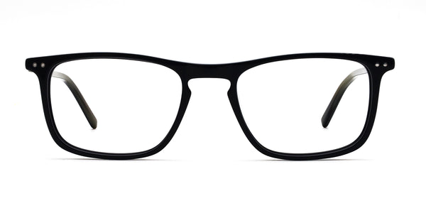 dylan rectangle black eyeglasses frames front view