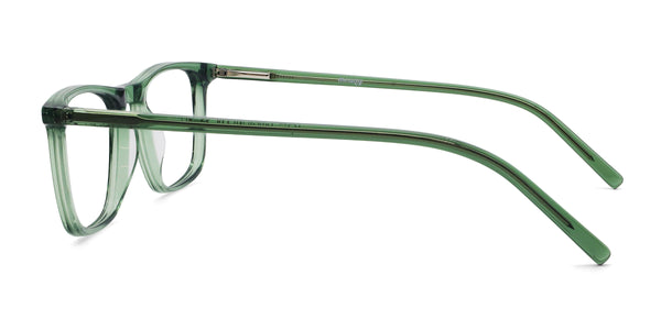 dylan rectangle green eyeglasses frames side view