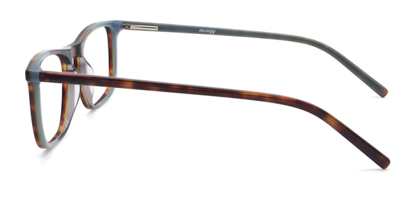 dylan rectangle tortoise eyeglasses frames side view