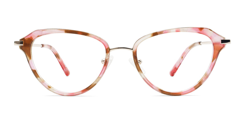 element cat eye red eyeglasses frames front view