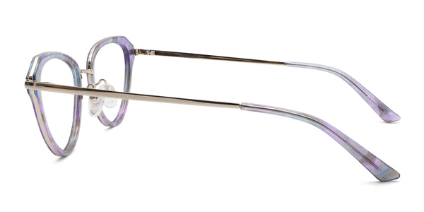 element cat eye purple eyeglasses frames side view