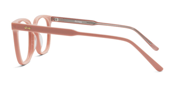 ella square pink eyeglasses frames side view