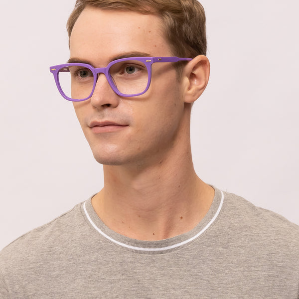 ella square purple eyeglasses frames err