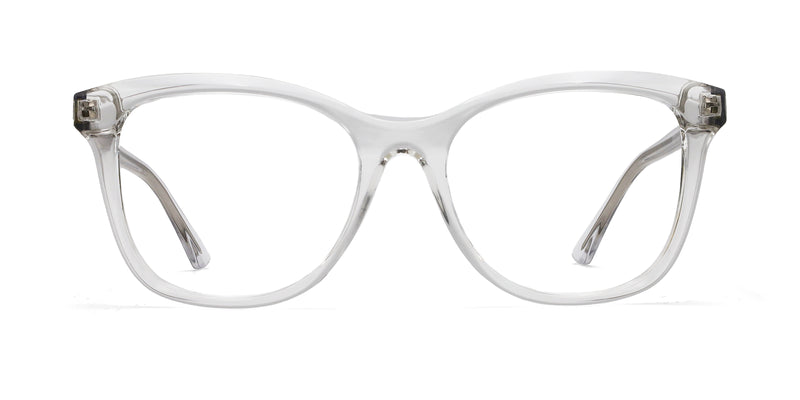 embrace cat eye transparent eyeglasses frames front view